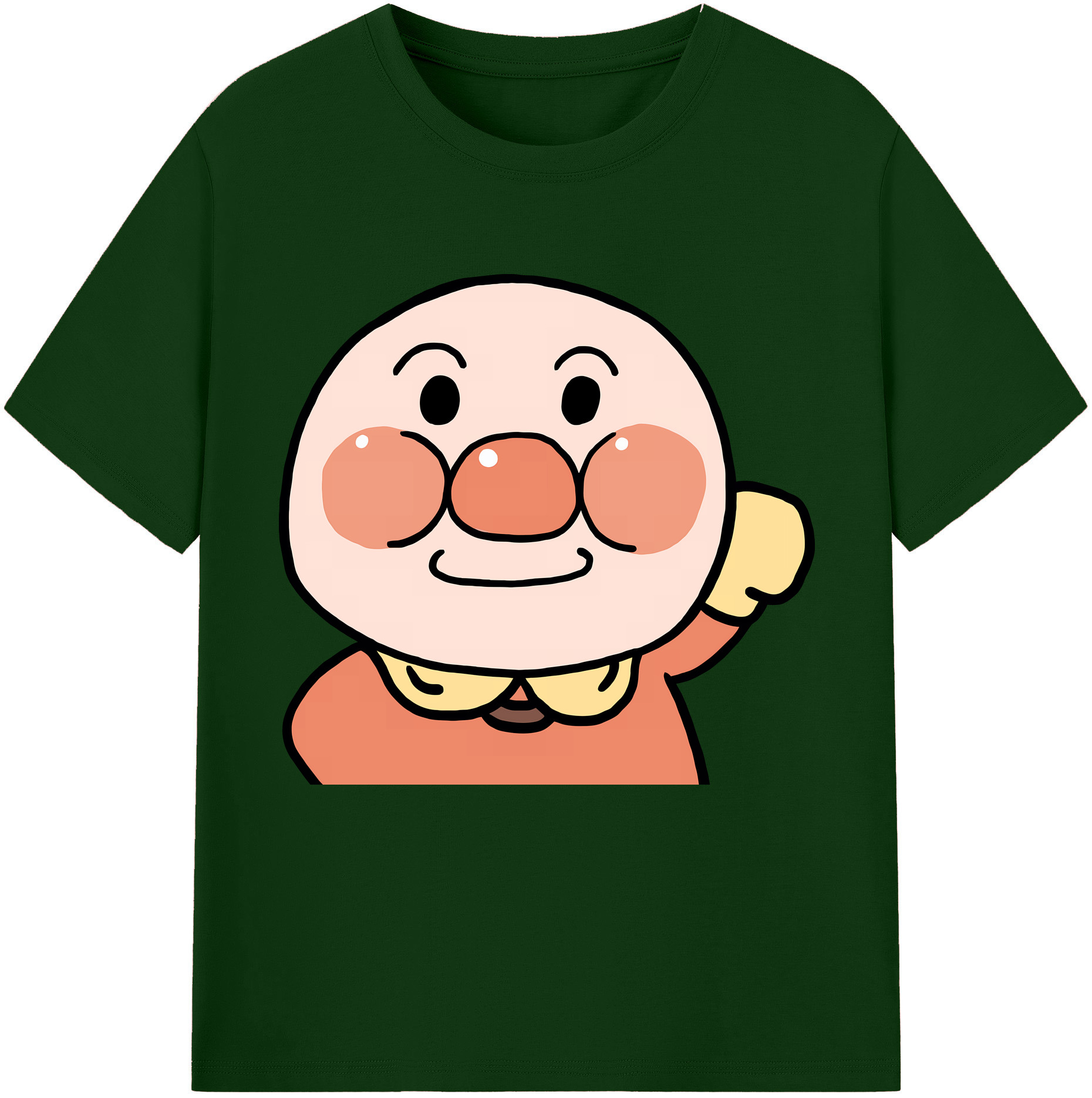 （画像用） アンパンマン Anpanman 綿100％半袖Tシャツ（フロントプリント）